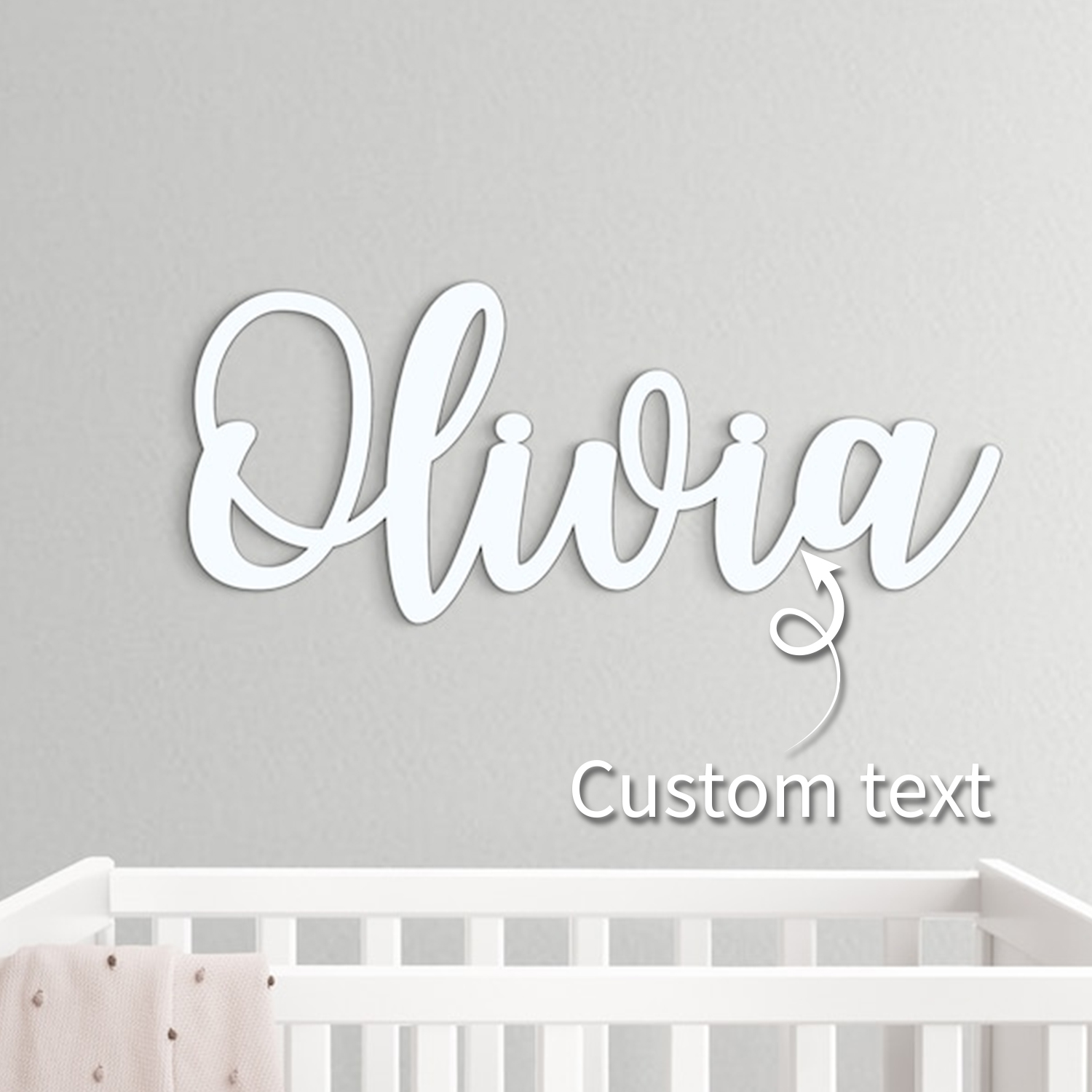 Baby Products Decoration - 1pc Custom Wooden Name Sign,Customized Gifts,Decorative