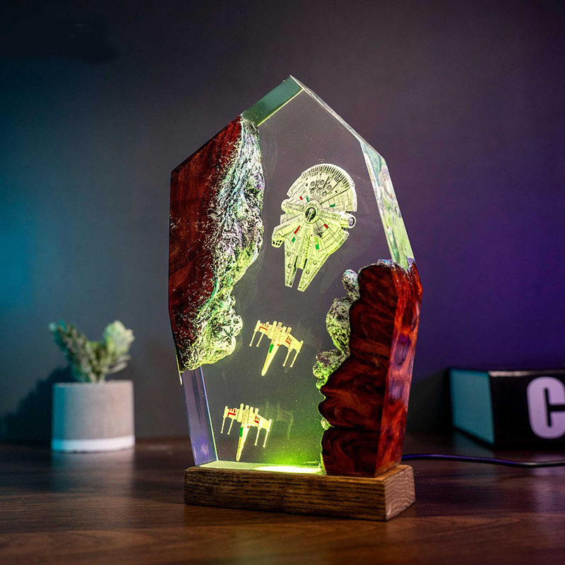 Baby Products Decoration - Table Resin Lamp Universe War Sence