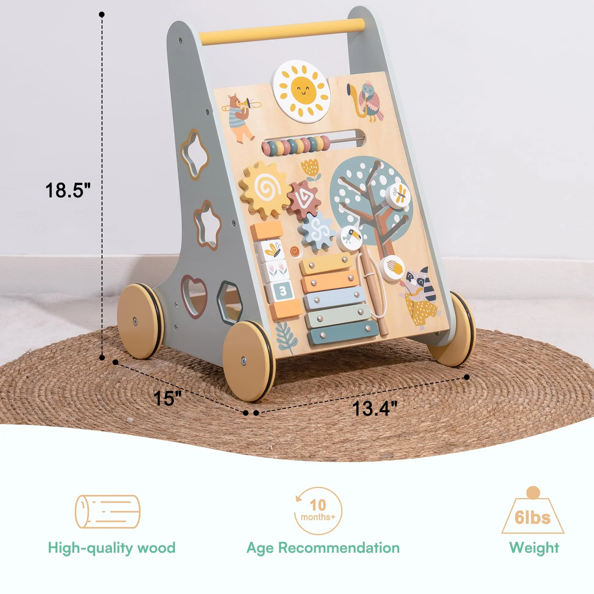 Robotime Robud Wooden Baby Wal - Baby Walker Activity incelemesi ve fiyatı