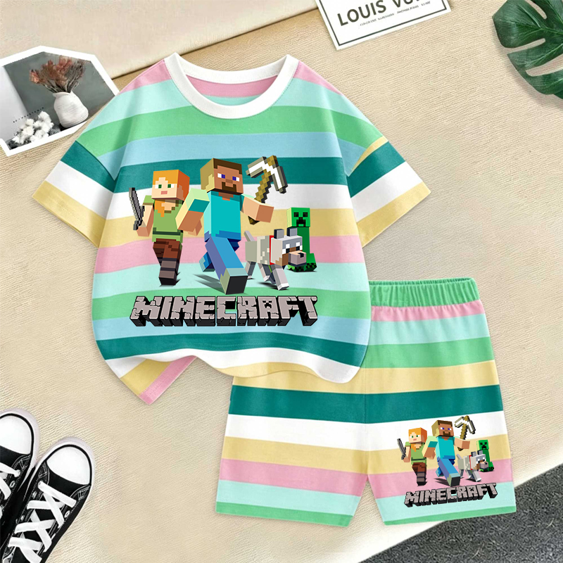 Minecrafted Girl boy Summer T  - Baby Products For Summer incelemesi ve fiyatı