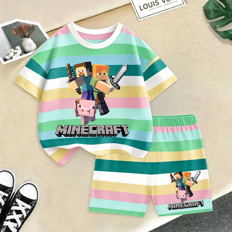 Minecrafted Girl boy Summer T  - Baby Products For Summer incelemesi ve fiyatı