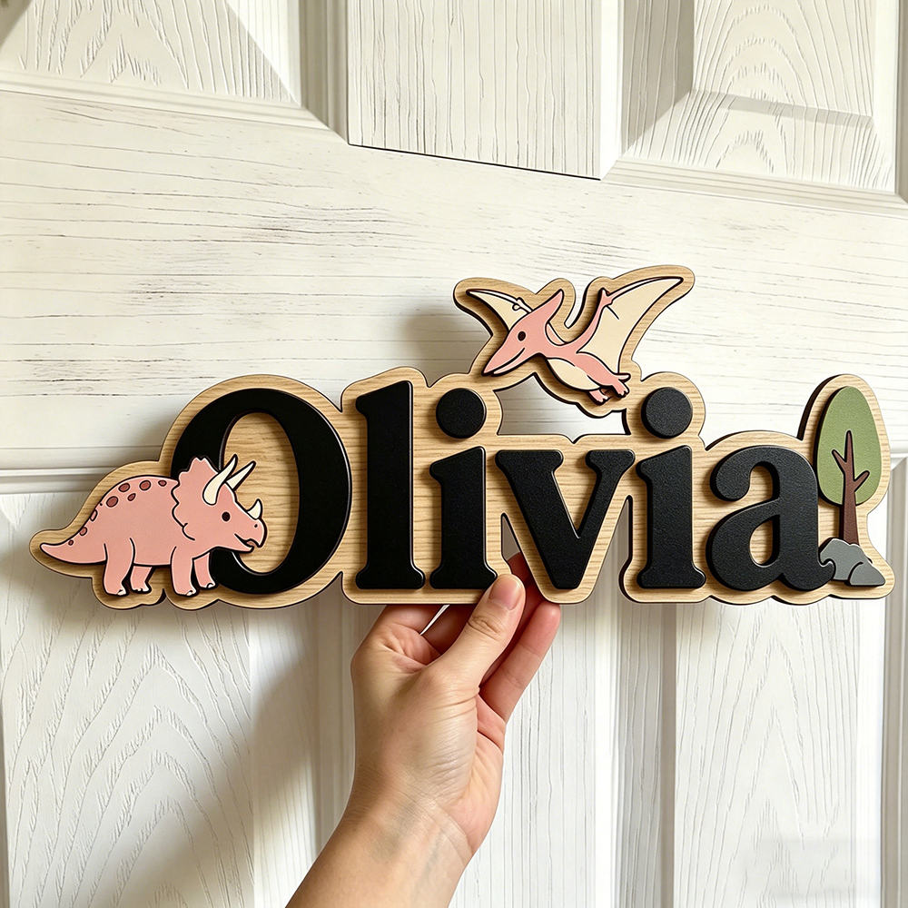 Personalized Dinosaur Name Sig - Baby Products Decoration incelemesi ve fiyatı