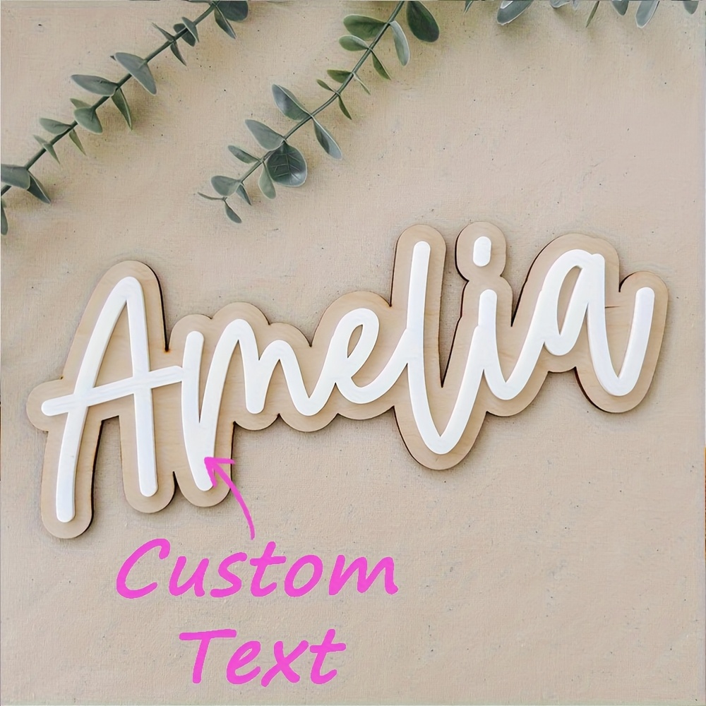 Personalized Double-Layered Wo - Baby Products Decoration incelemesi ve fiyatı