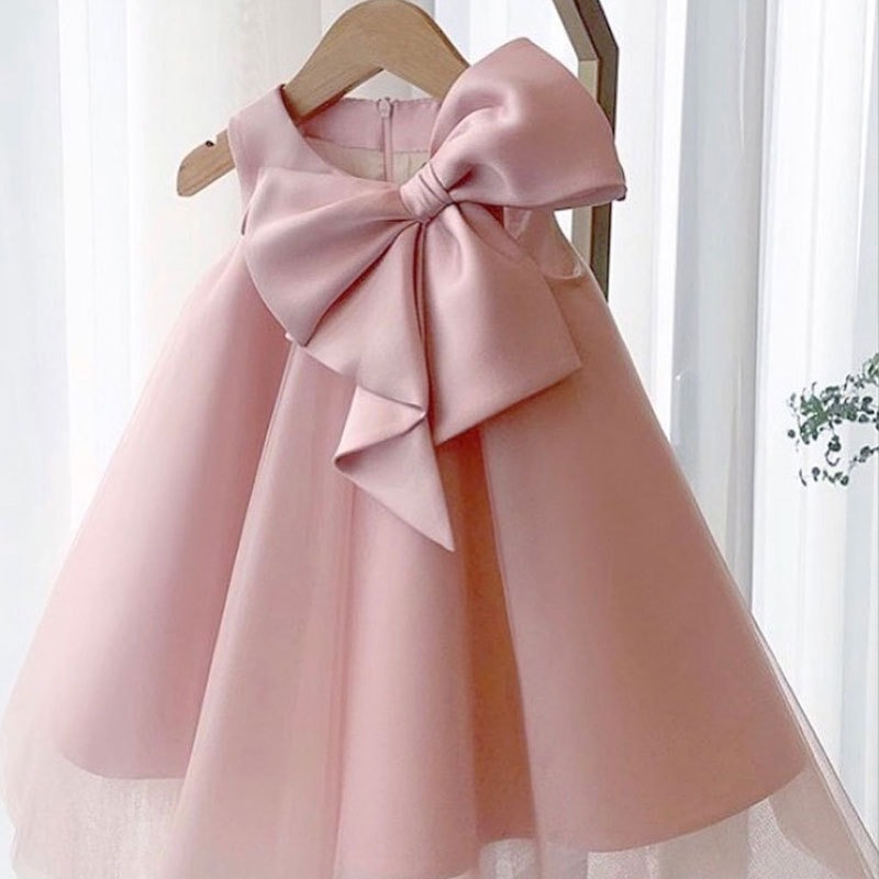 Summer Big Bow Baby Girl Dress - Baby Products For Summer incelemesi ve fiyatı