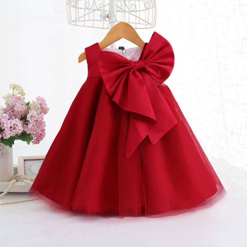 Summer Big Bow Baby Girl Dress - Baby Products For Summer incelemesi ve fiyatı