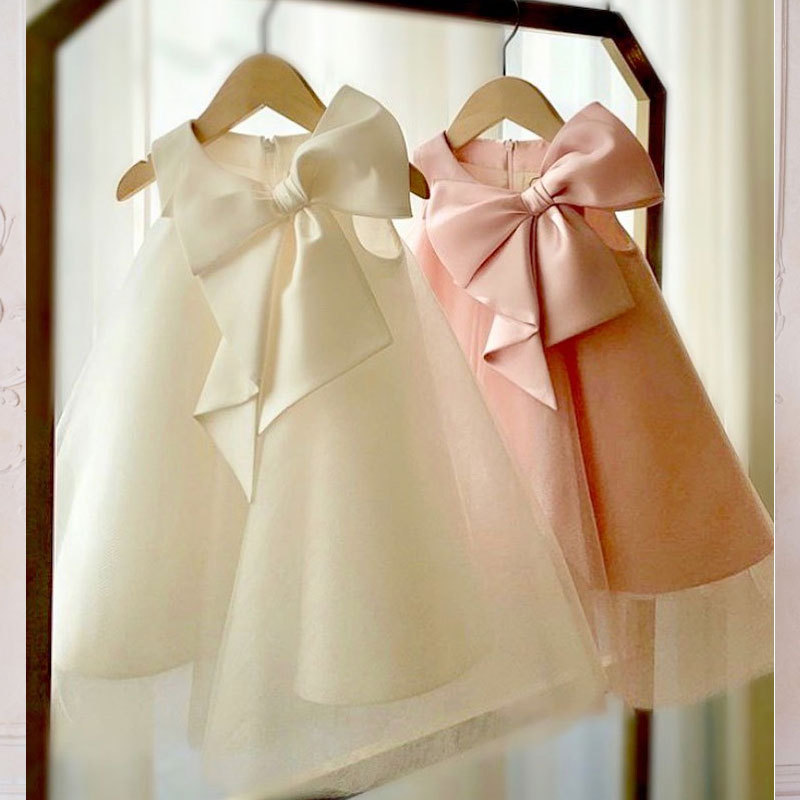 Summer Big Bow Baby Girl Dress - Baby Products For Summer incelemesi ve fiyatı