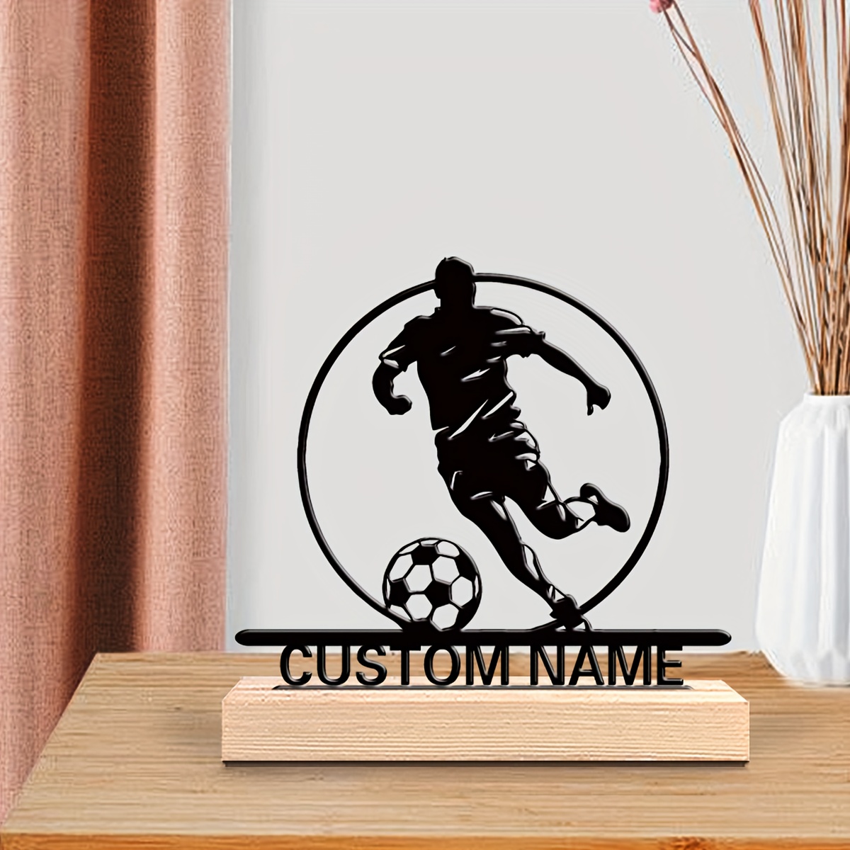Custom Soccer Player Metal Sta - Baby Products Decoration incelemesi ve fiyatı