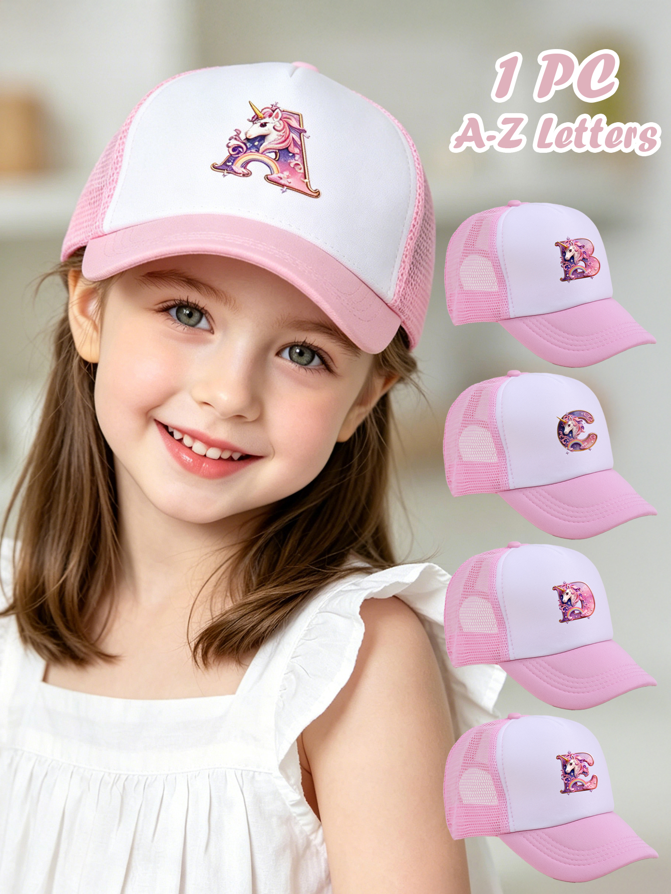 1pc pink baby hat  Adjustable  - Baby Products For Summer incelemesi ve fiyatı