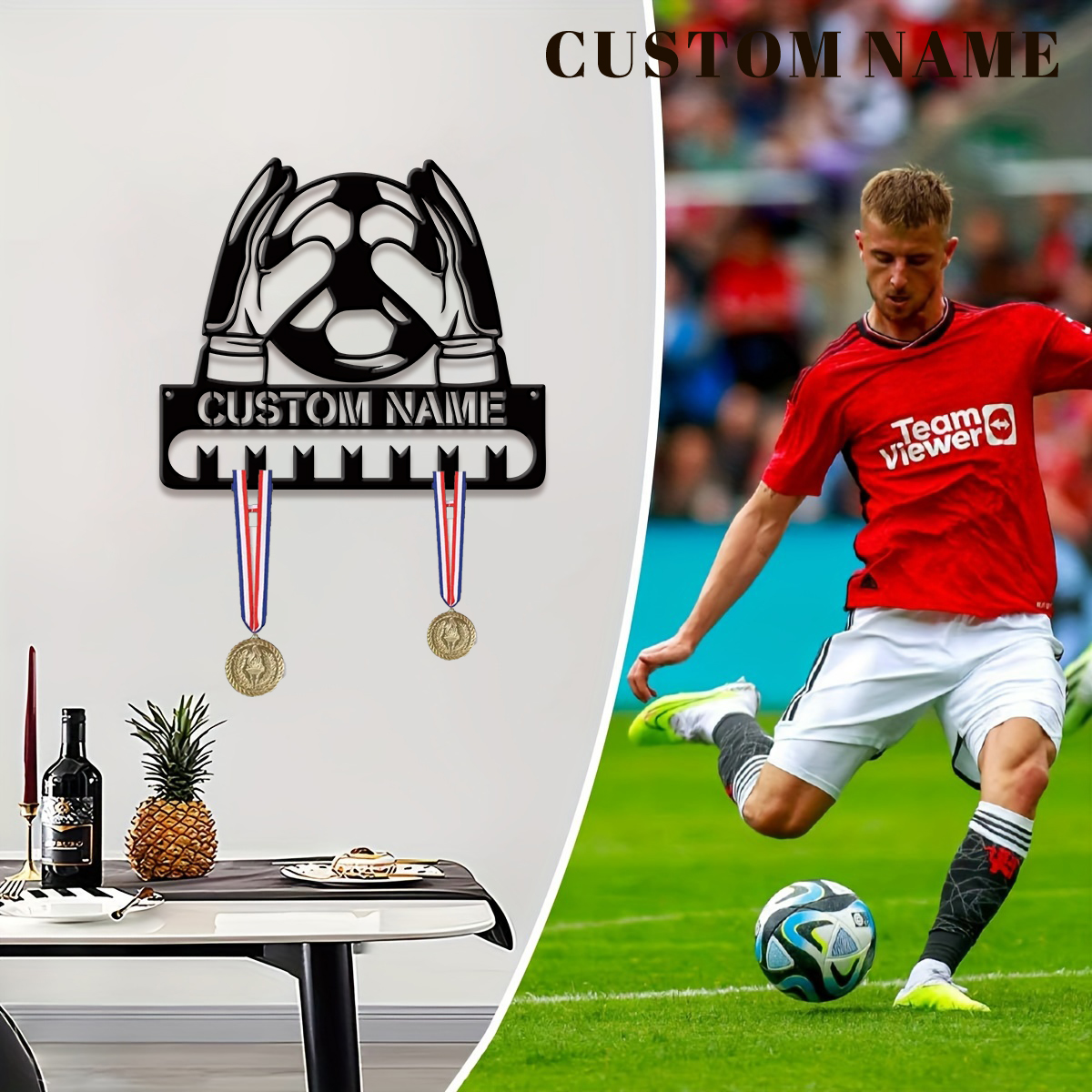 Custom Football Player Metal M - Baby Products Decoration incelemesi ve fiyatı