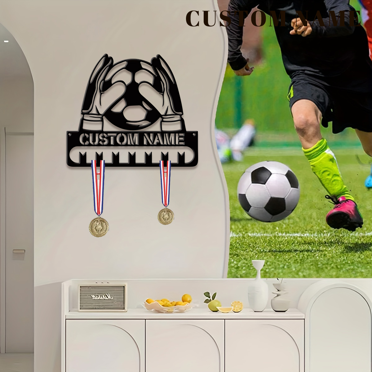Custom Football Player Metal M - Baby Products Decoration incelemesi ve fiyatı