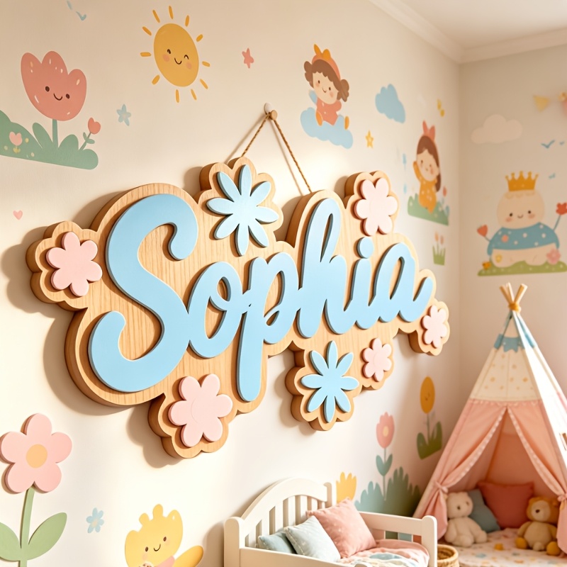 Personalized Floral Themed Nam - Baby Products Decoration incelemesi ve fiyatı