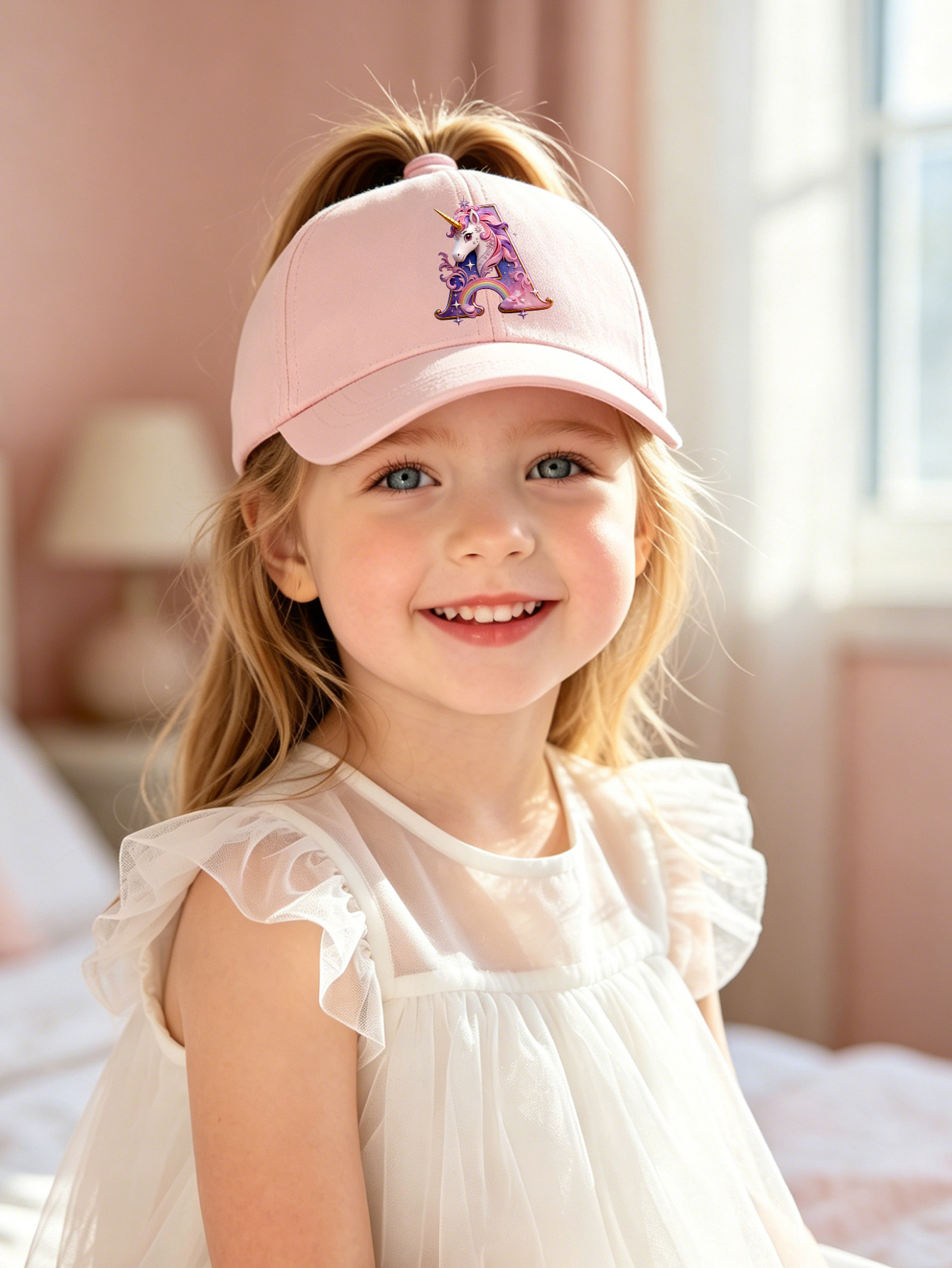 1pc pink baby hat  Adjustable  - Baby Products For Summer incelemesi ve fiyatı